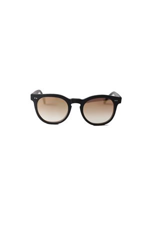 Occhiali da sole artigianali neri con lenti specchiate oro Capri People | MARE4922.27007G
